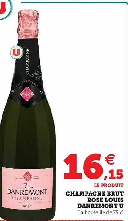 champagne brut rose louis danremont u