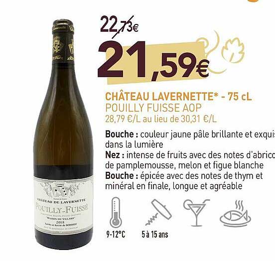 château lavernette - 75 cl pouilly fuisse aop