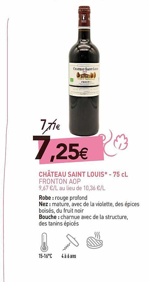 château saint louis - 75 cl fronton aop