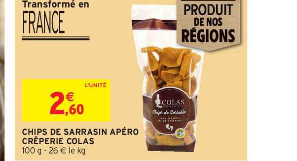 chips de sarrasin apéro crêperie colas