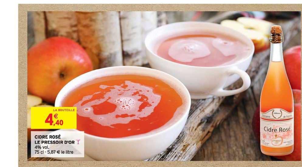 cidre rosé le pressoir d'or