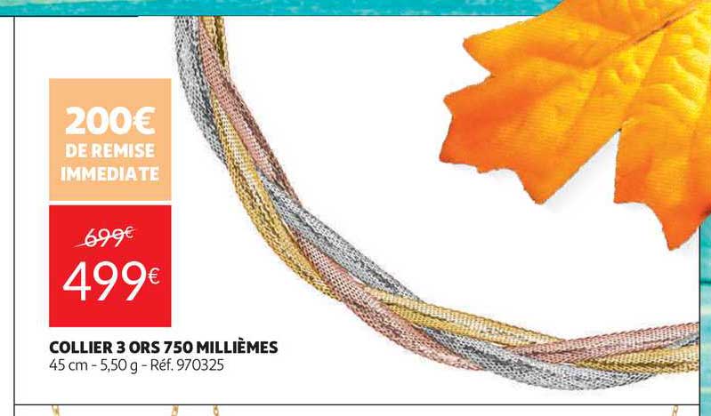 collier 3 ors 750 millièmes