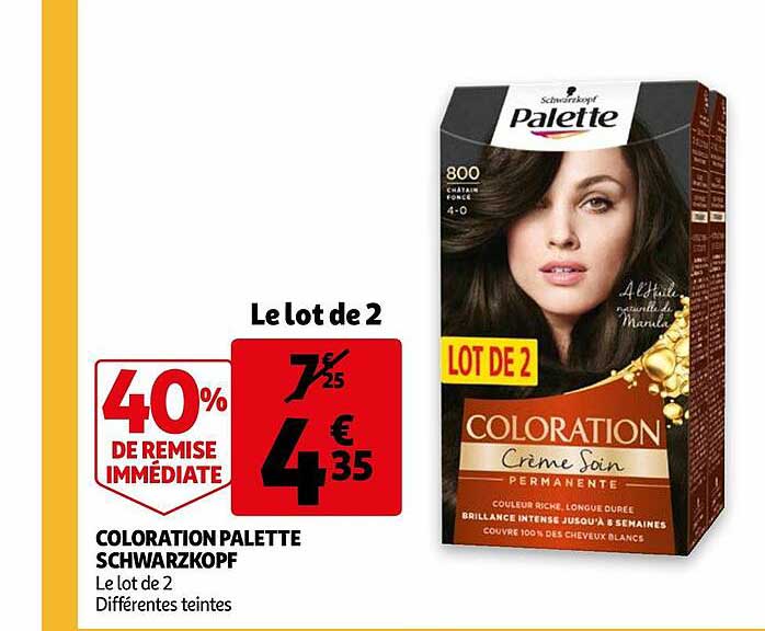 Coloration Palette Schwarzkopf
