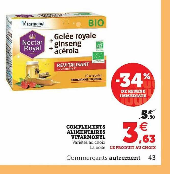compléments alimentaires vitarmonyl