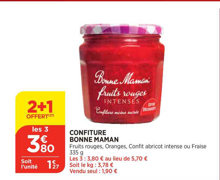 confiture bonne maman