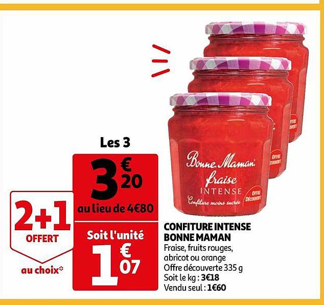 confiture intense bonne maman