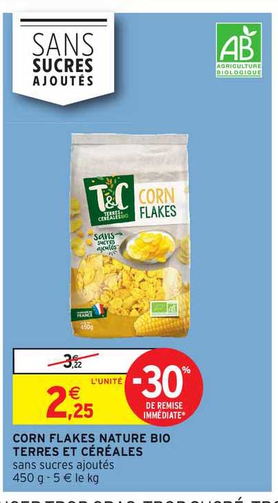 corn flakes nature bio terres et céréales