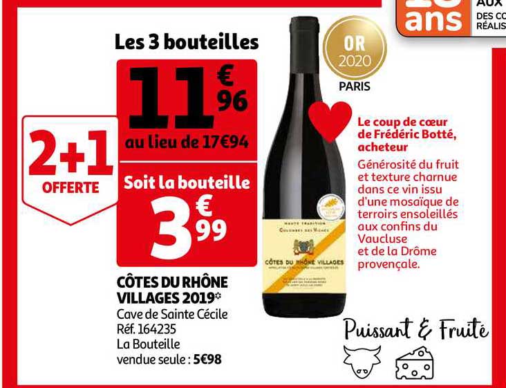 côtes du rhône villages 2019 cave de sainte cécile