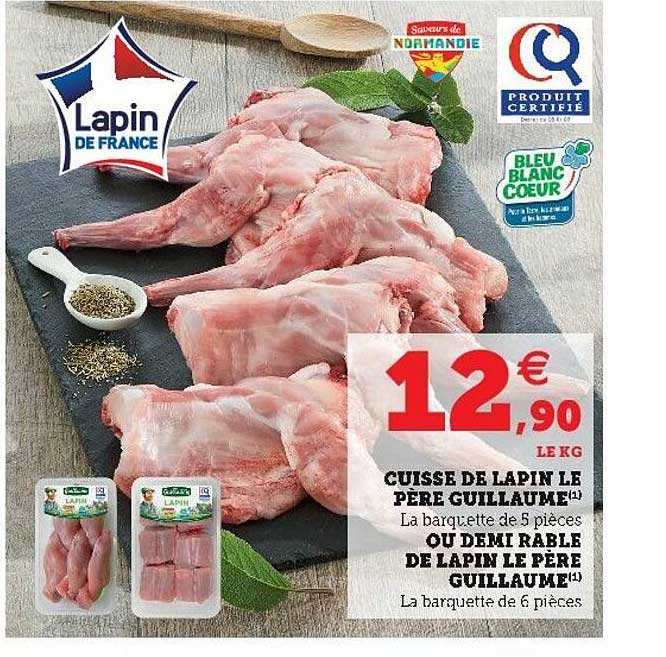 cuisse de lapin le père guillaume ou demi râble de lapin le père guillaume