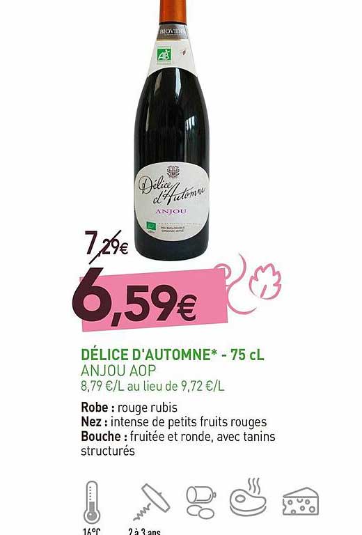 délice d'automne - 75 cl anjou aop