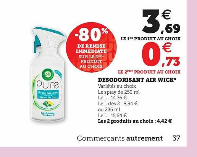 désodorisant air wick