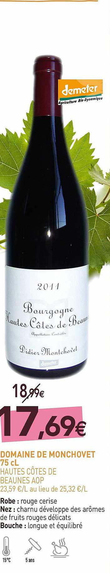 domaine de monchovet 75 cl hautes côtes de beaunes aop
