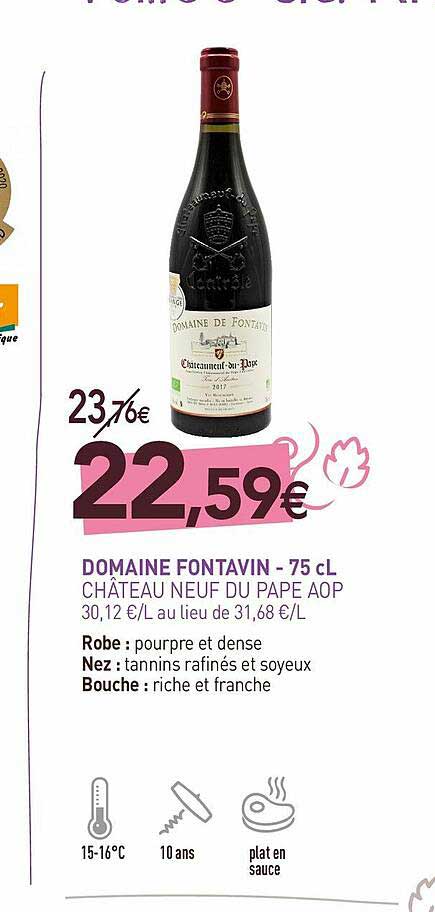 domaine fontavin - 75 cl château neuf du pape aop