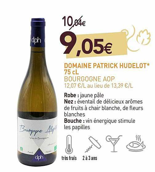 domaine patrick hudelot 75 cl bourgogne aop