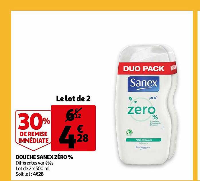 Douche Sanex Zéro %