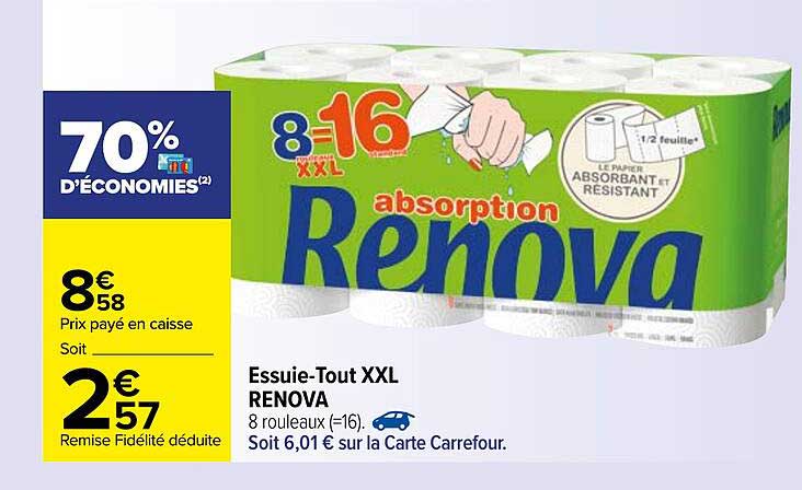 essuie-tout xxl renova