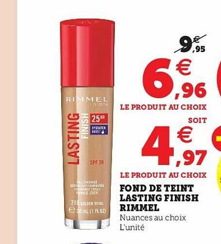 fond de teint lasting finish rimmel