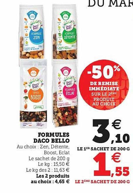 formules daco bello