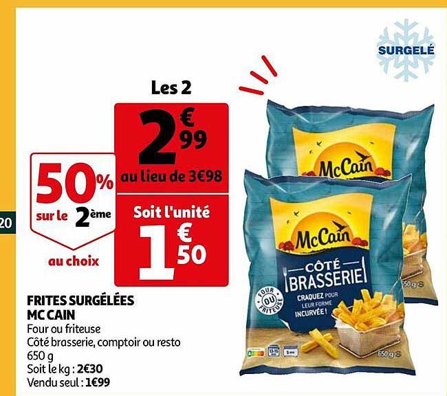 Frites Surgelées Mc Cain