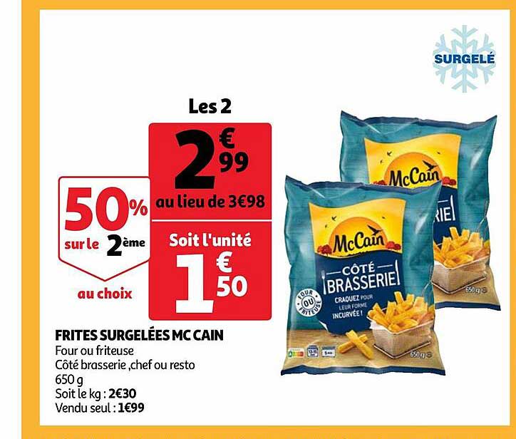 Frites Surgelées Mc Cain