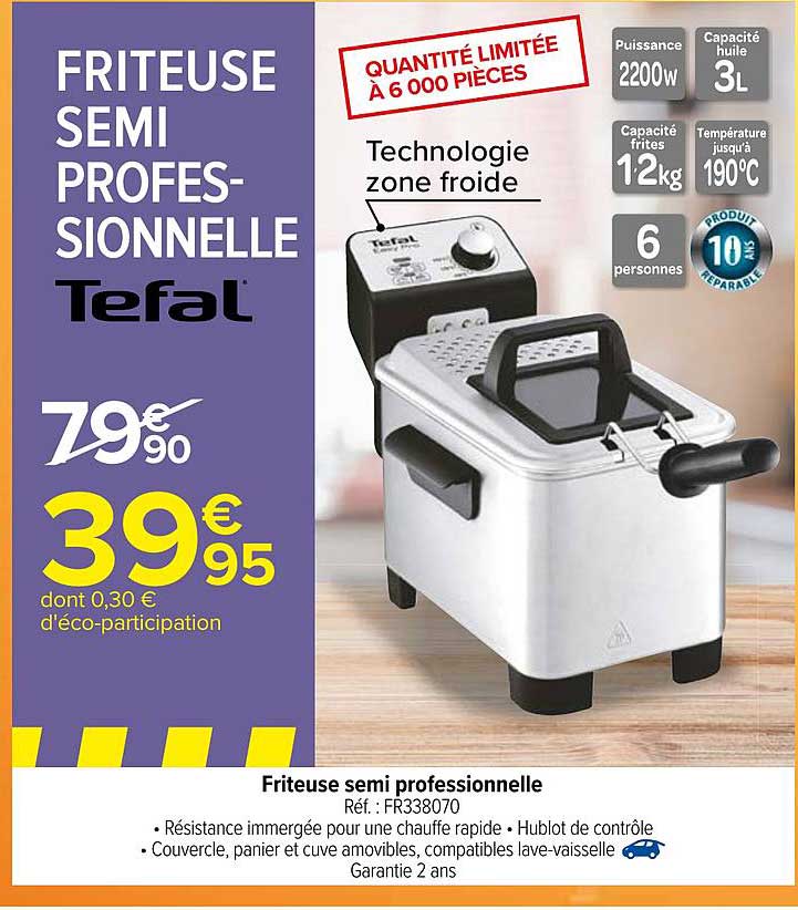 friteuse semi professionnelle tefal