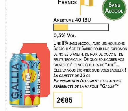 gallia : amertume 40 ibu