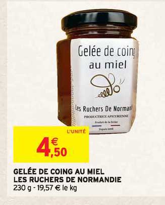 gelée de coing au miel les ruchers de normandie