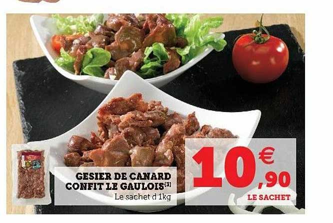 gésier de canard confit le gaulois