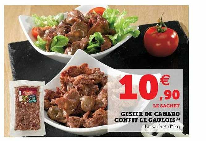 gésier de canard confit le gaulois