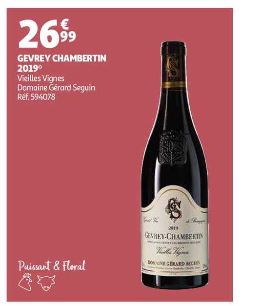 gevrey chambertin 2019 vieilles vignes domaine gérant seguin