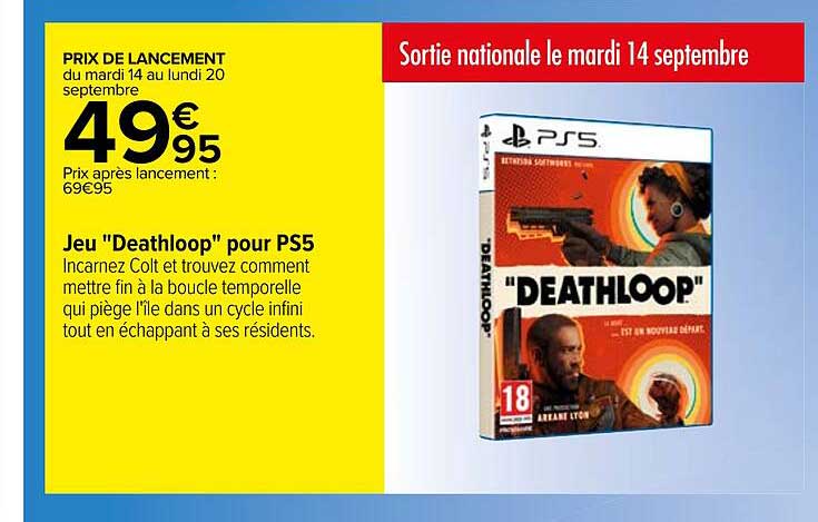 jeu "deathloop" pour ps5