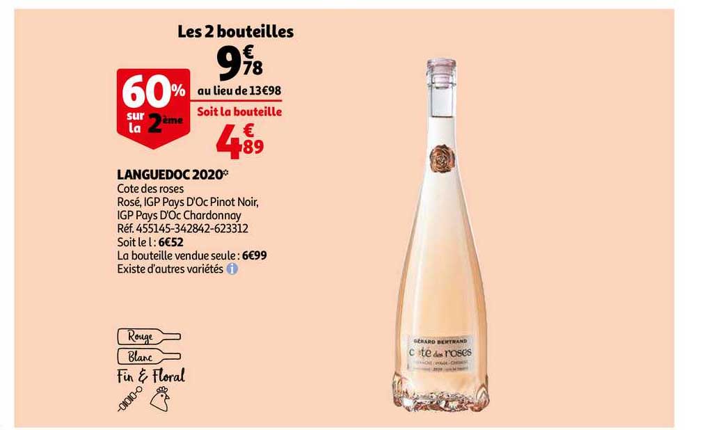 Languedoc 2020 Côte Des Roses