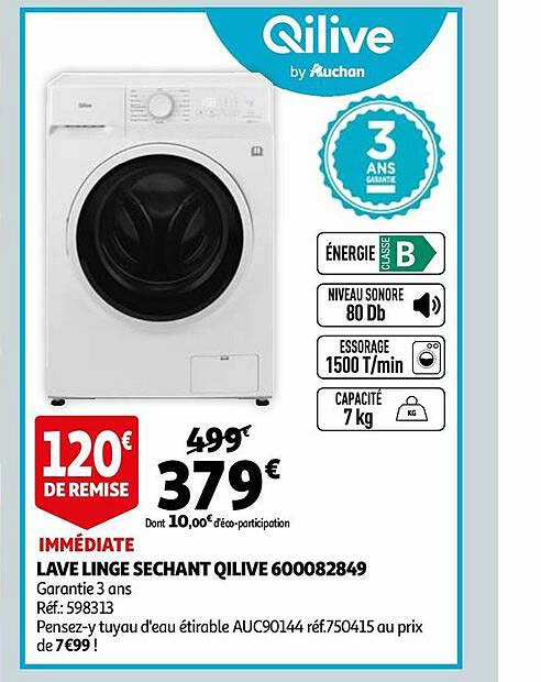 lave linge séchant qilive 600082849