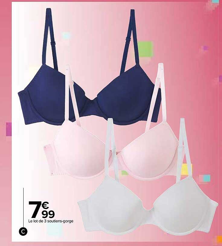 le lot de 3 soutiens-gorge