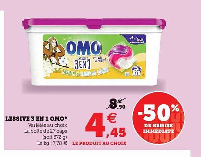 Lessive 3 En 1 Omo