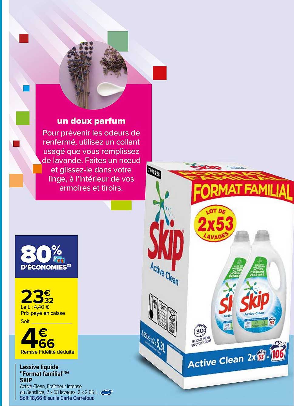 lessive liquide "format familial" skip