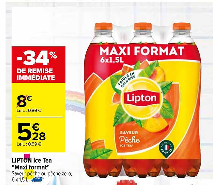 lipton ice tea "maxi format"
