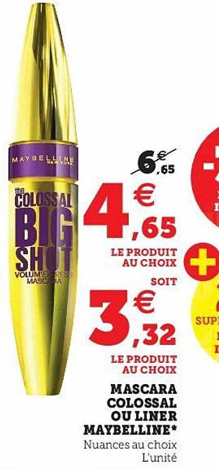 mascara colossal ou liner maybelline