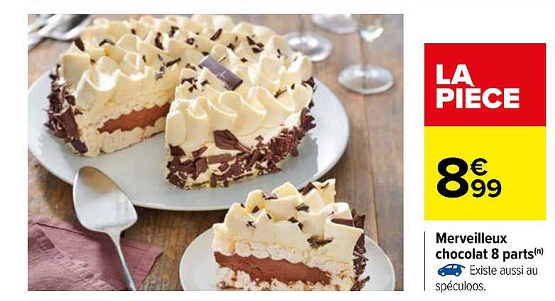 merveilleux chocolat 8 parts
