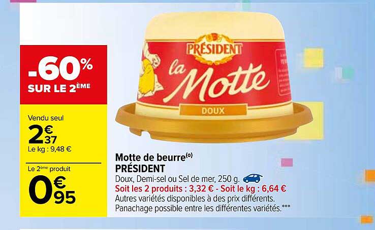 motte de beurre président
