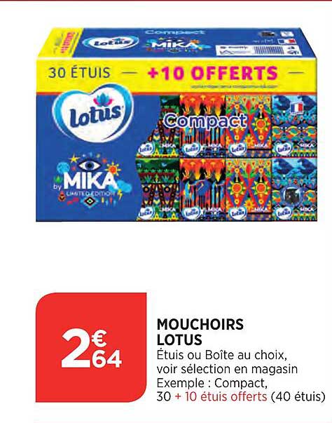 Mouchoirs Lotus