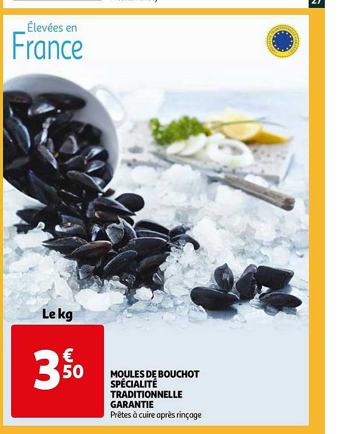 moules de bouchot spécialité traditionnelle garantie