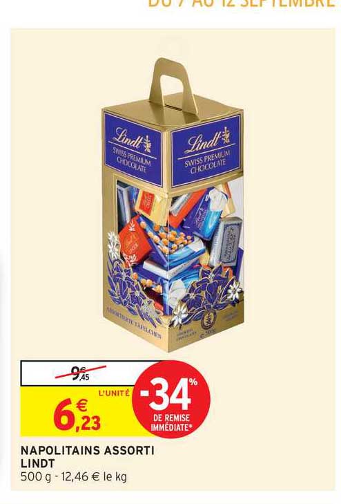 napolitains assorti lindt