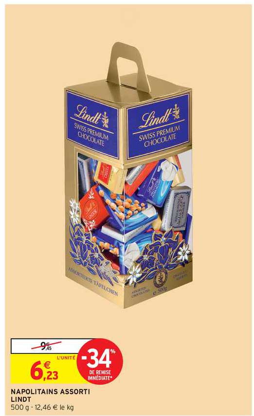 napolitains assorti lindt