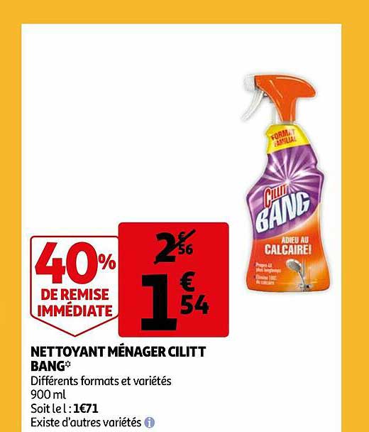 nettoyant ménager cilitt bang