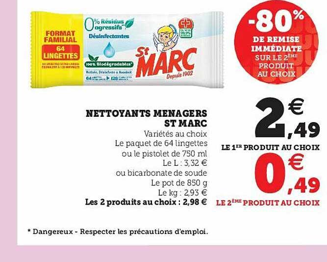 nettoyants ménagers st marc