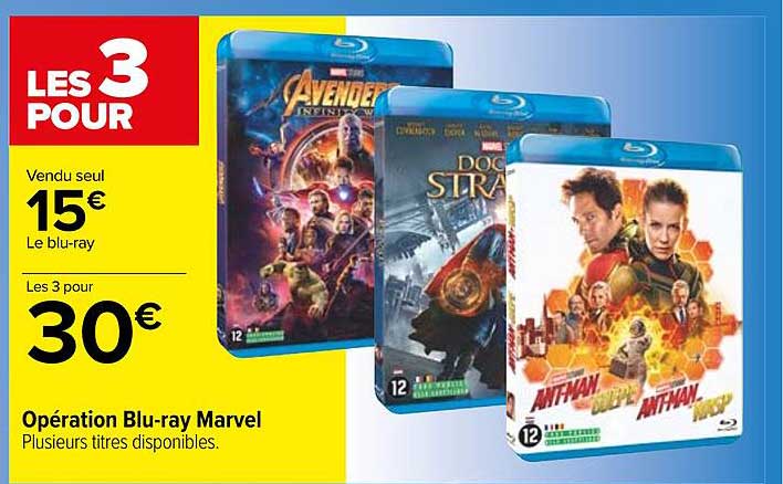 opération blue-ray marvel