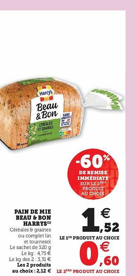 pain de mie beau & bon harrys