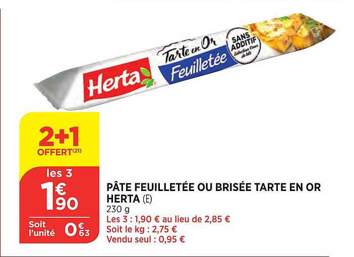 Pâte Feuilletée Ou Brisée Tarte En Or Herta