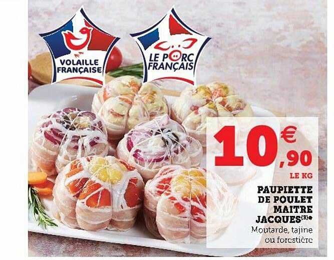 paupiette de poulet maitre jacques